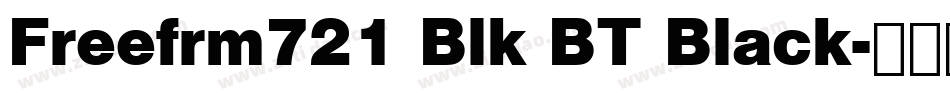 Freefrm721 Blk BT Black字体转换
